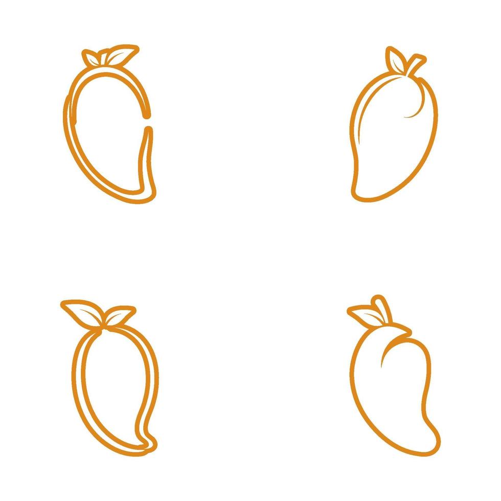 vector de icono de símbolo de logotipo de mango