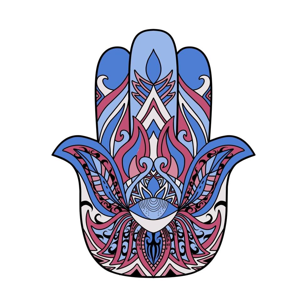 diseño de símbolo de hamsa vector