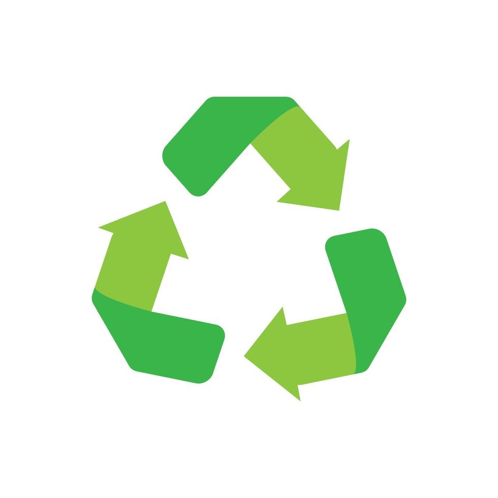 reciclar símbolo icono vector aislado.