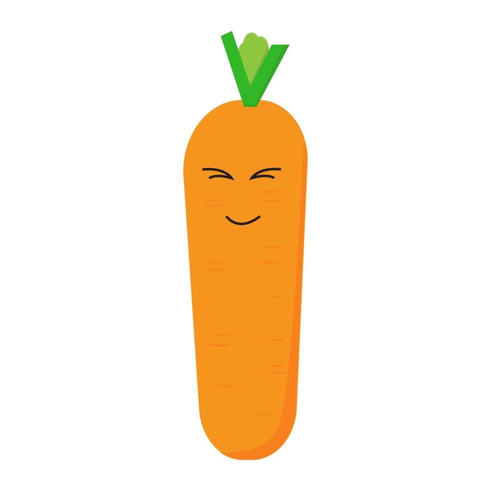 carrot icon cartoon on white background vector. vector