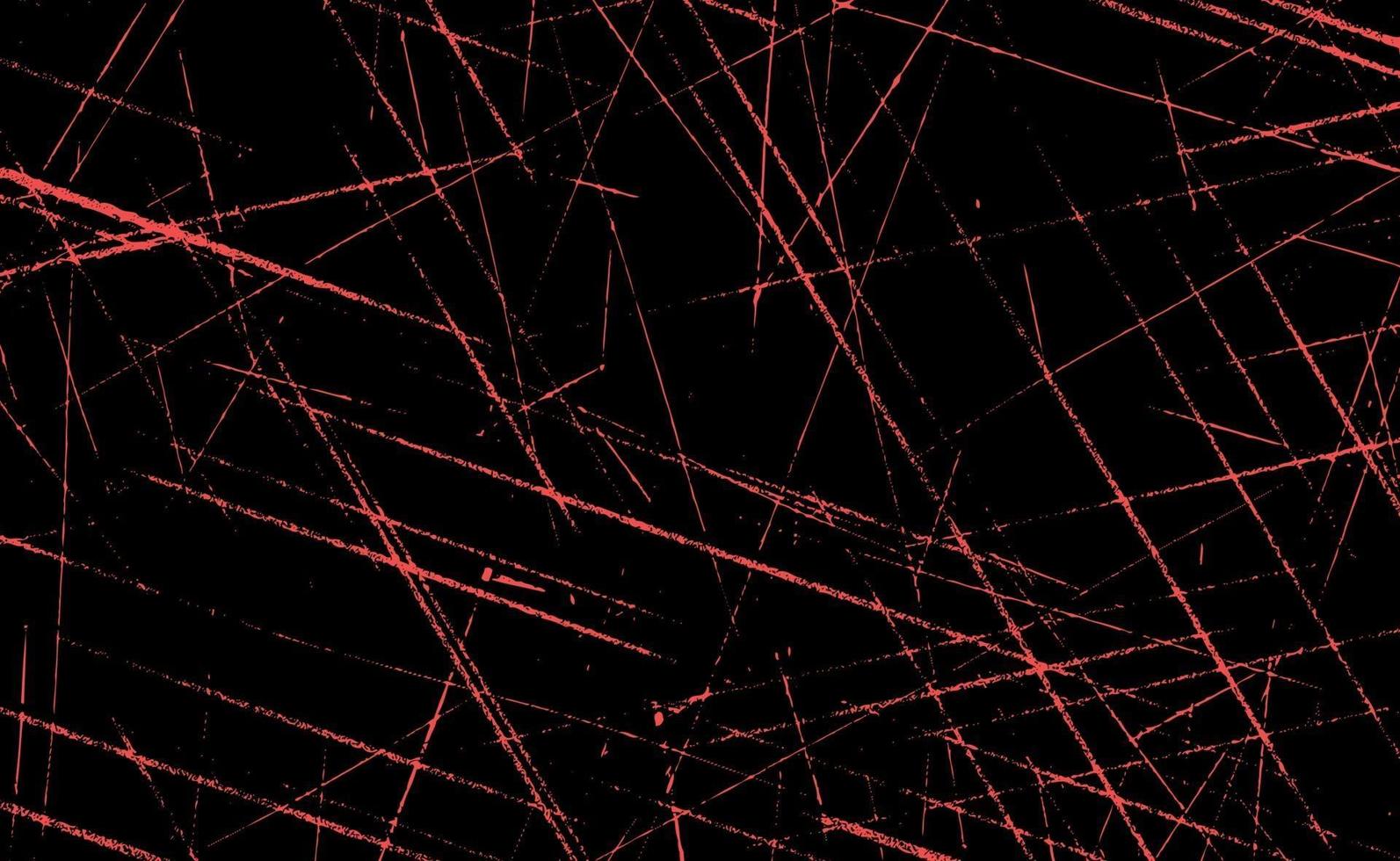 Grunge red lines and dots on a red background - Vector illustration