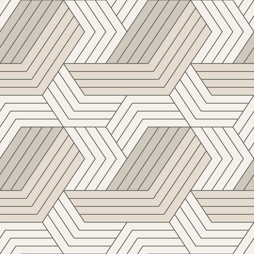 Seamless pattern with symmetric geometric lines. Repeating geometric tiles. vector