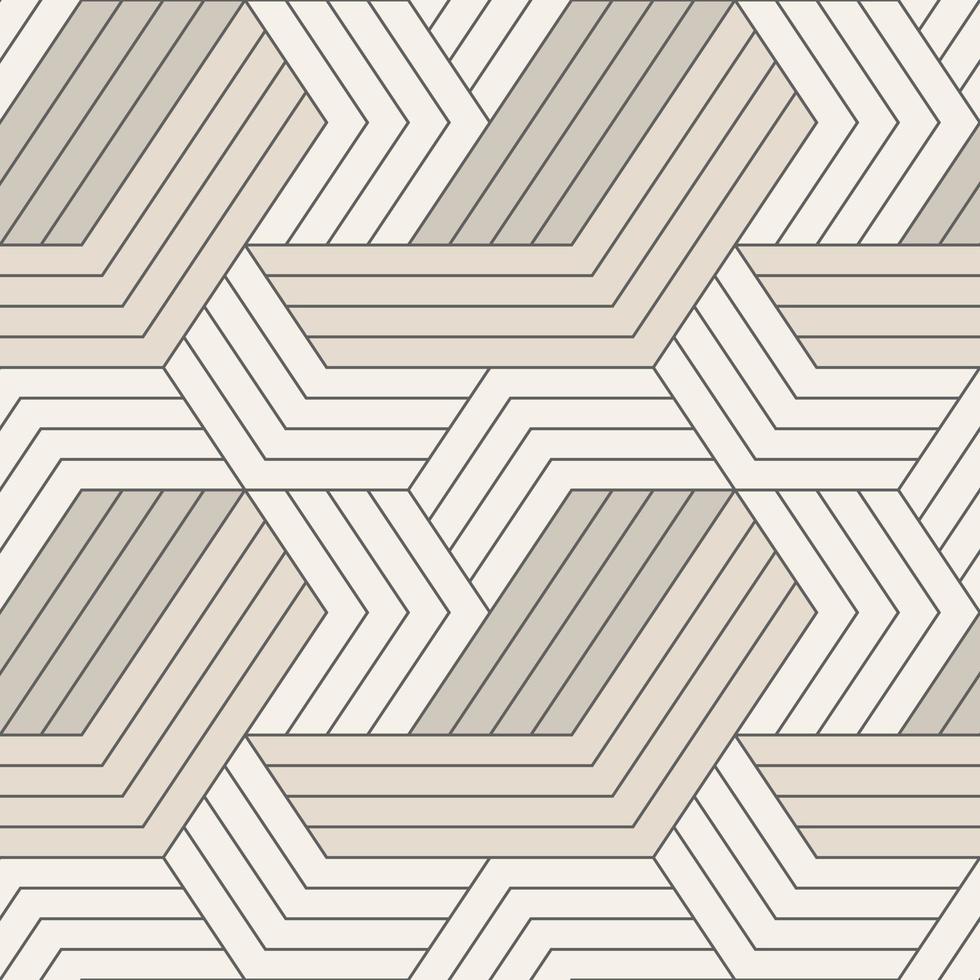 Seamless pattern with symmetric geometric lines. Repeating geometric tiles. vector