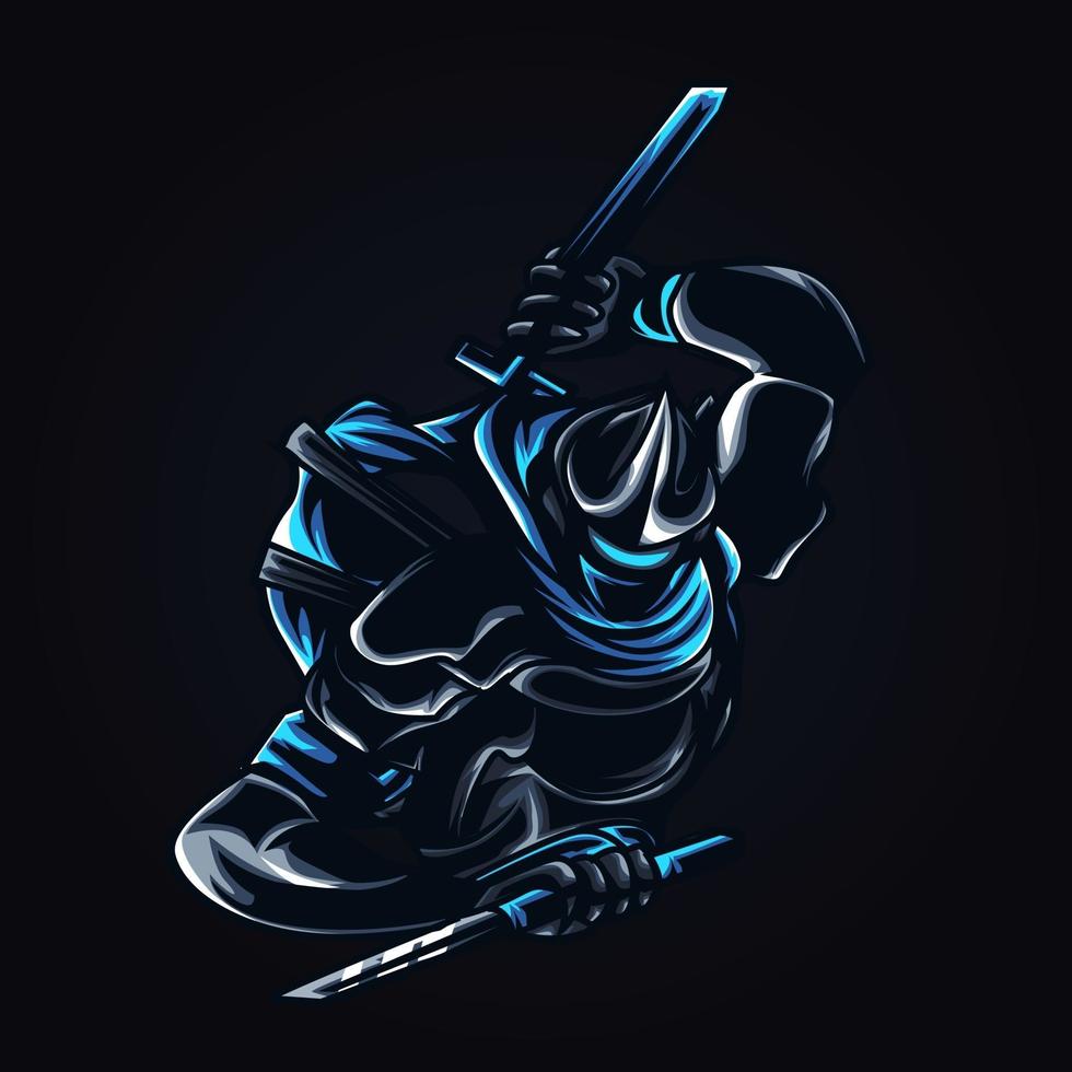 ninja fighter artwork illustration vector
