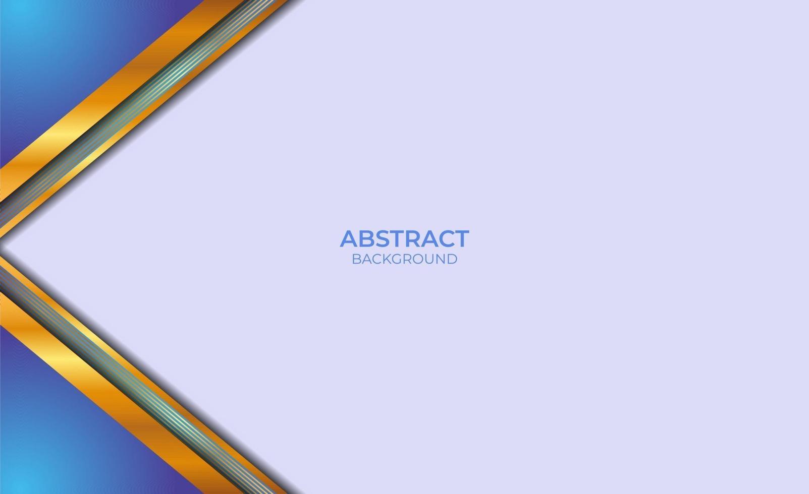 diseño de estilo abstracto azul y dorado vector