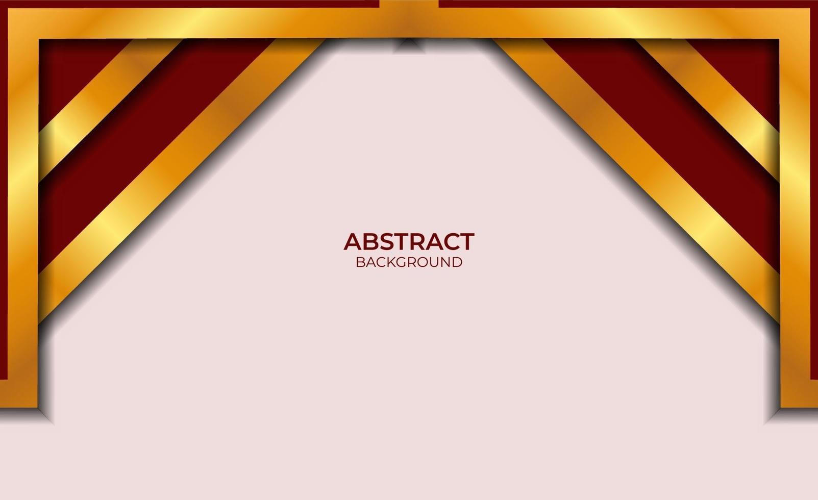 Design Luxury Style Red And Gold vector