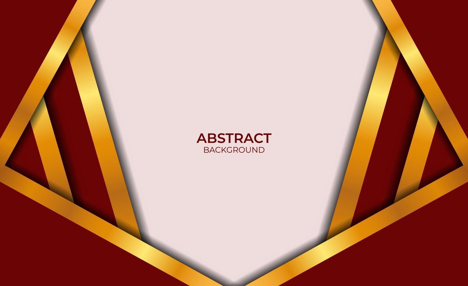Luxury Abstract Red And Gold Design vector