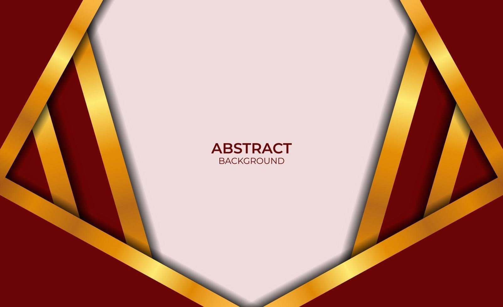 diseño abstracto de lujo rojo y dorado vector