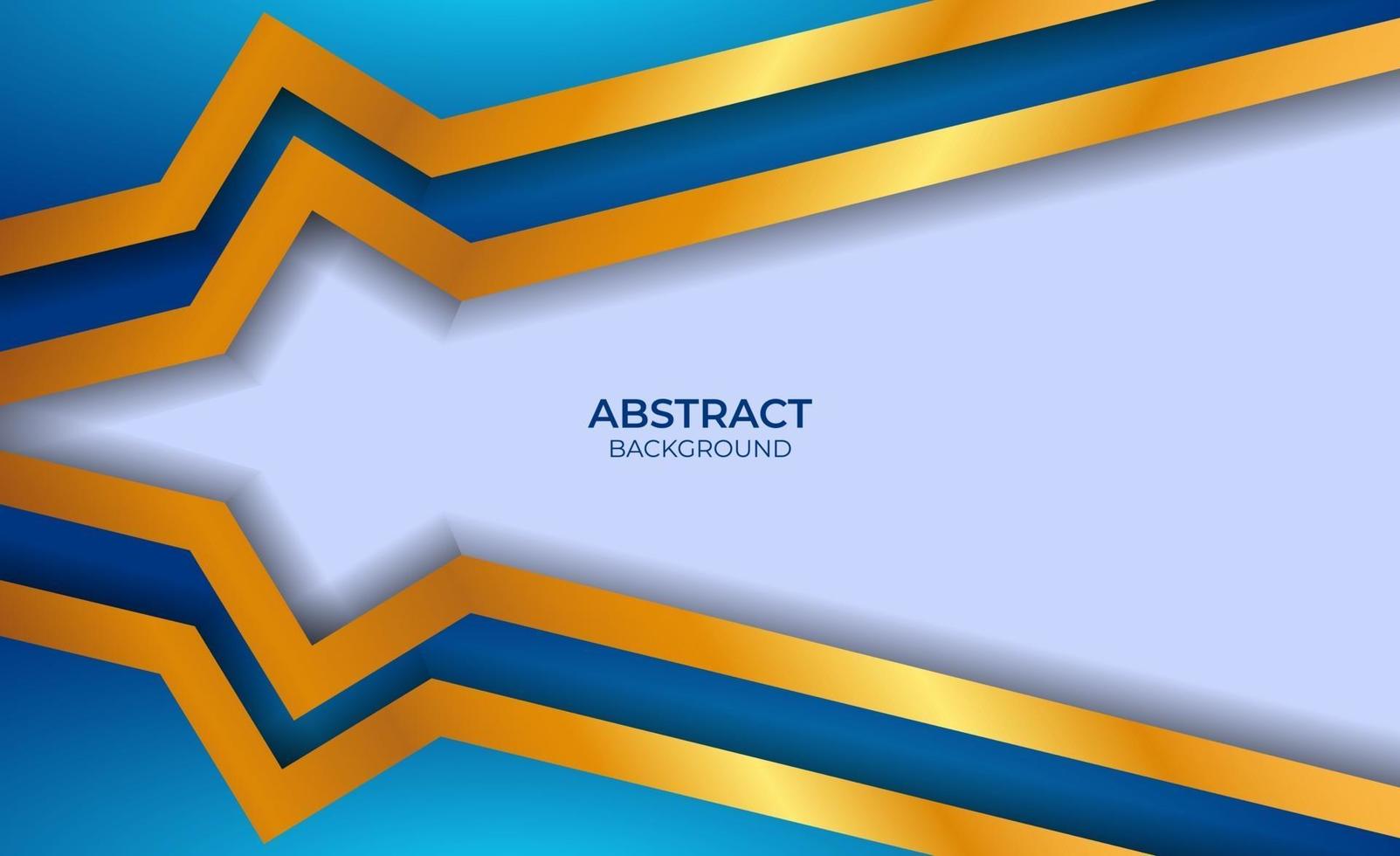 Abstract Luxury Blue And Gold Style vector