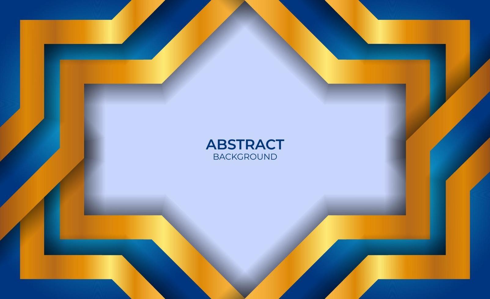 Abstract Design Blue And Gold vector