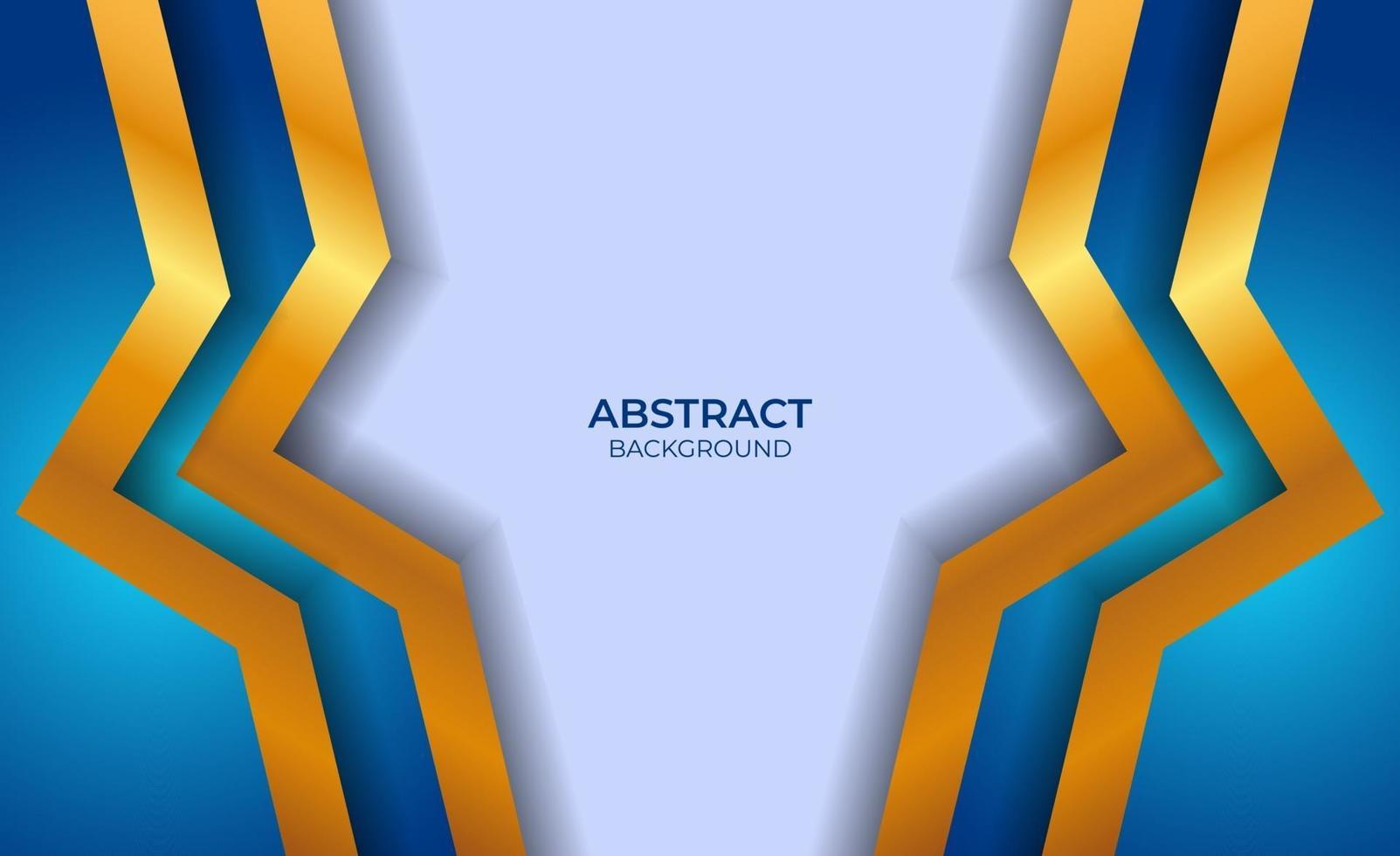 fondo abstracto estilo azul y dorado vector