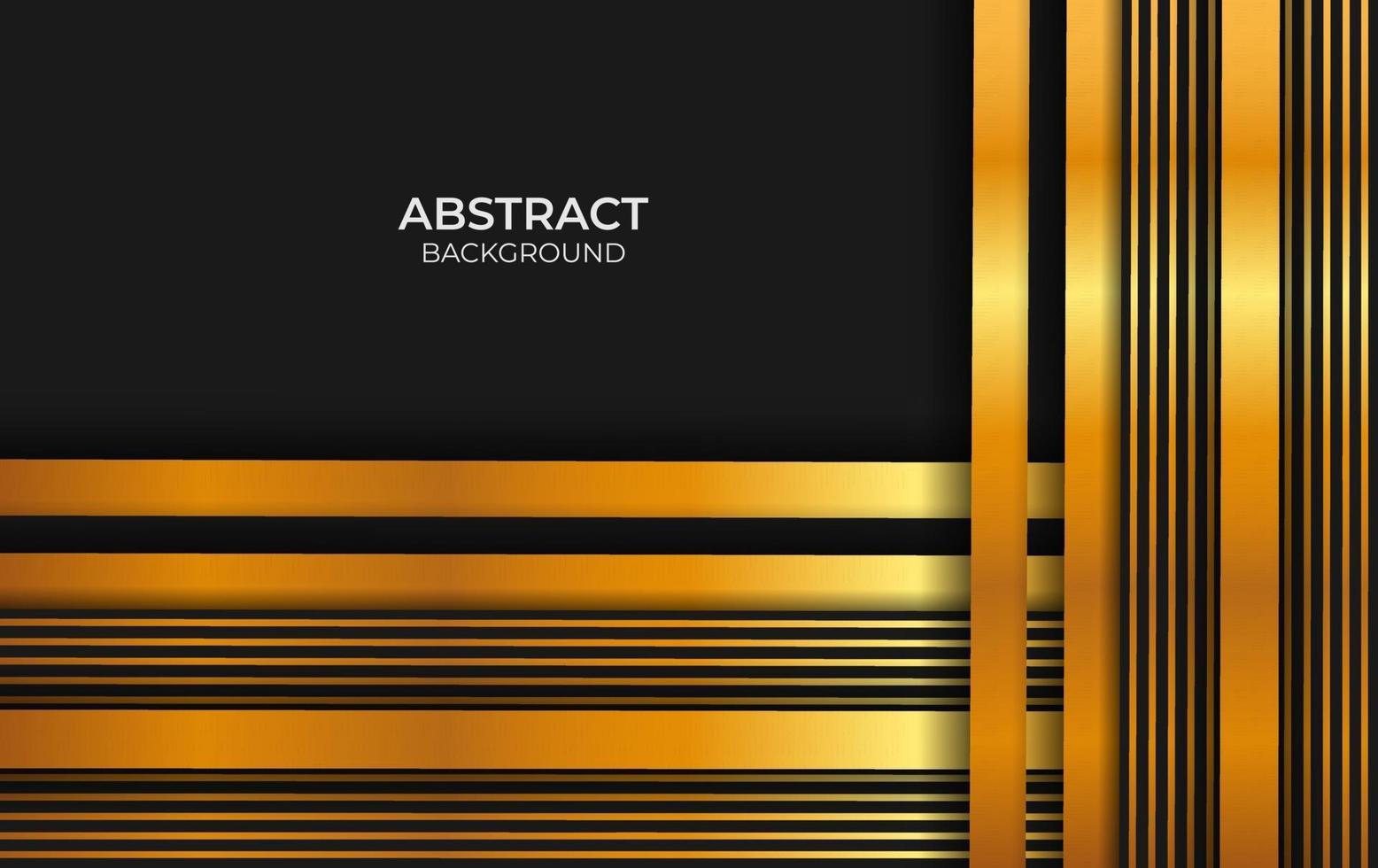 Luxury Black And Gold Background Style vector