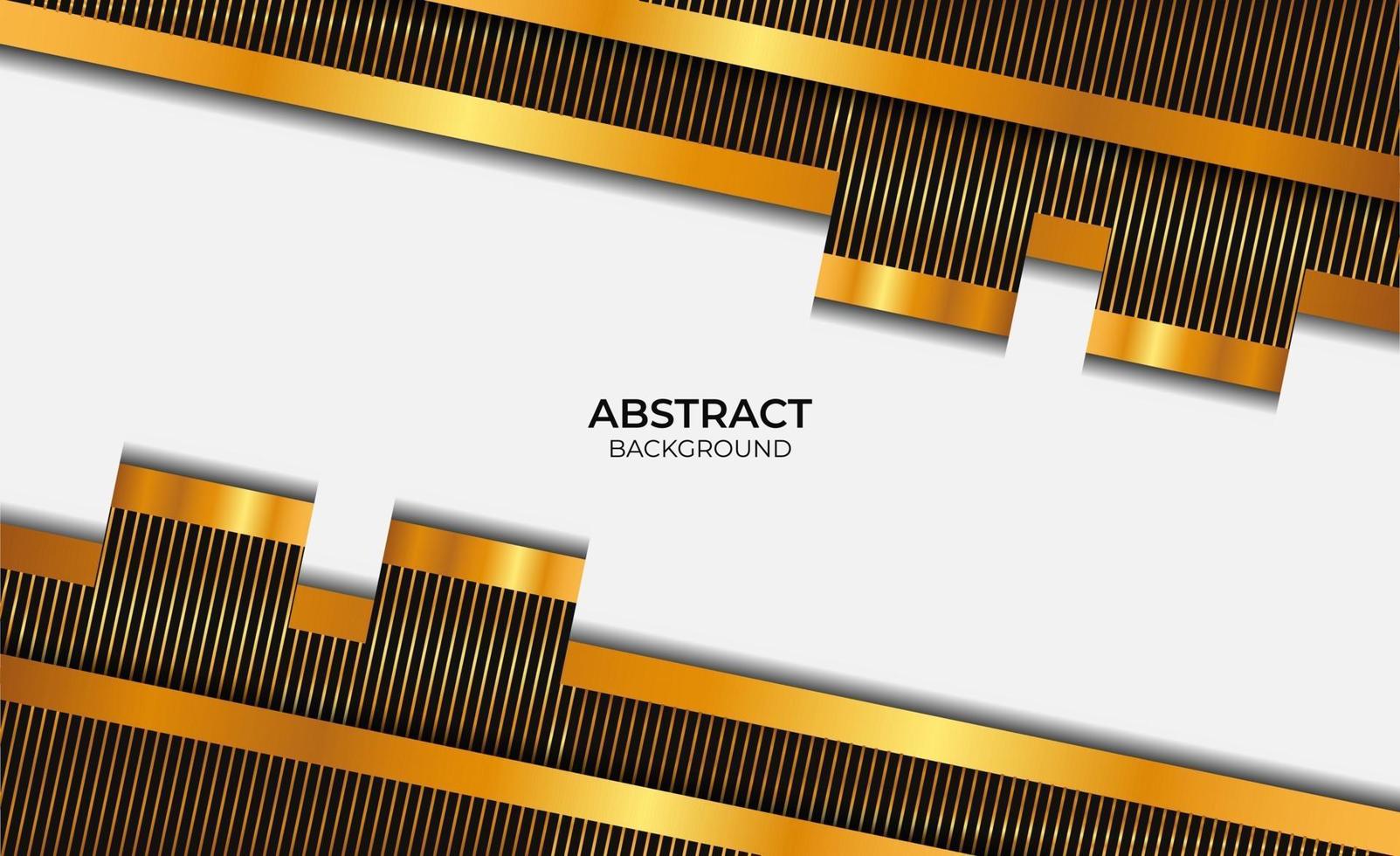 Abstract Design Black And Gold vector