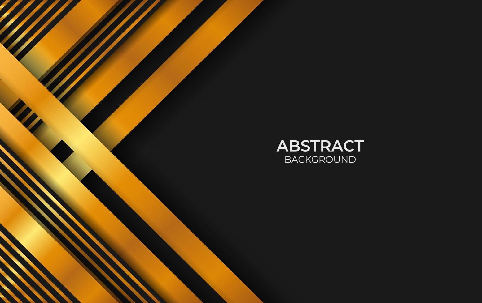 Fondo de estilo abstracto de lujo negro y dorado vector