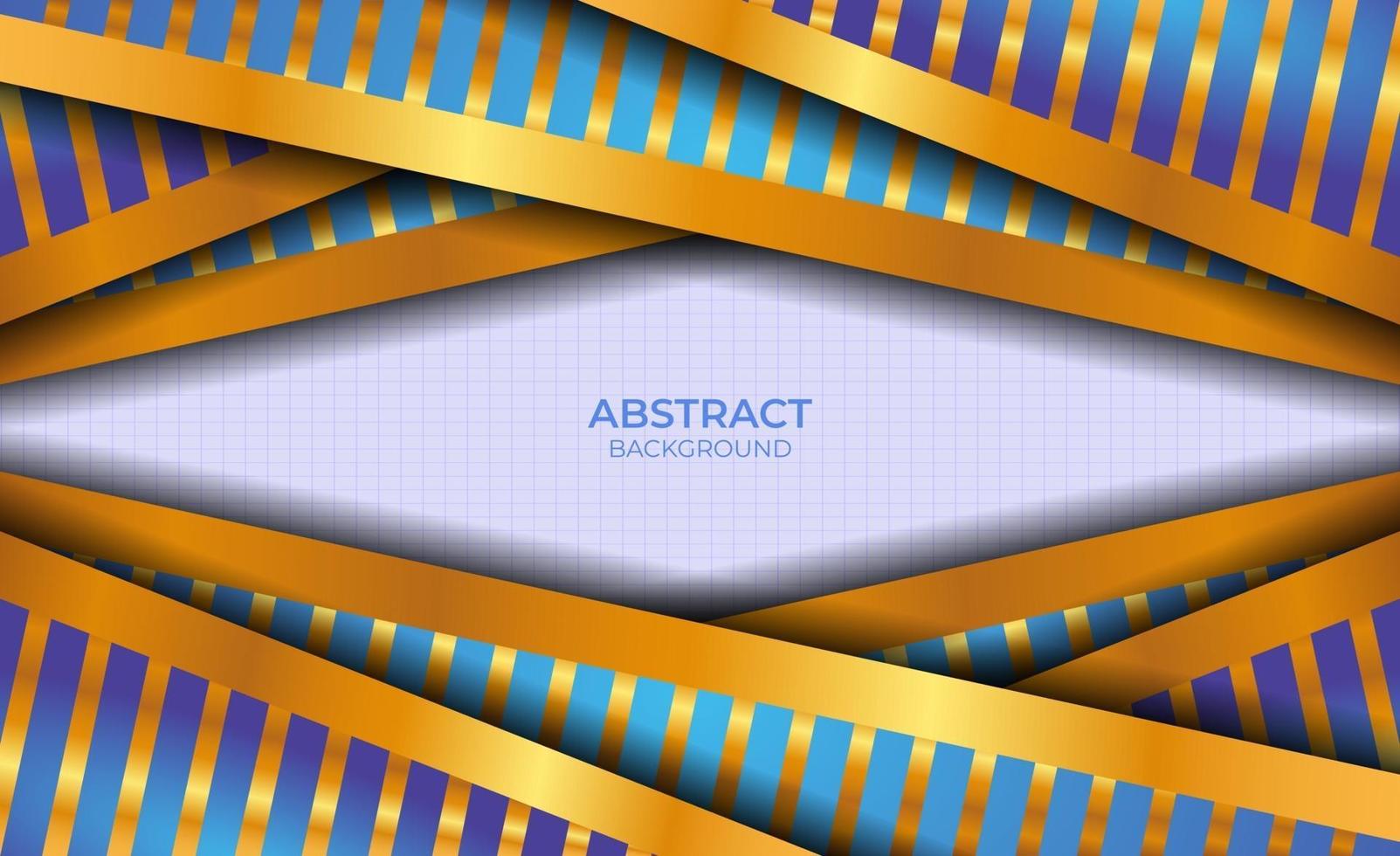 Abstract Luxury Blue And Gold vector