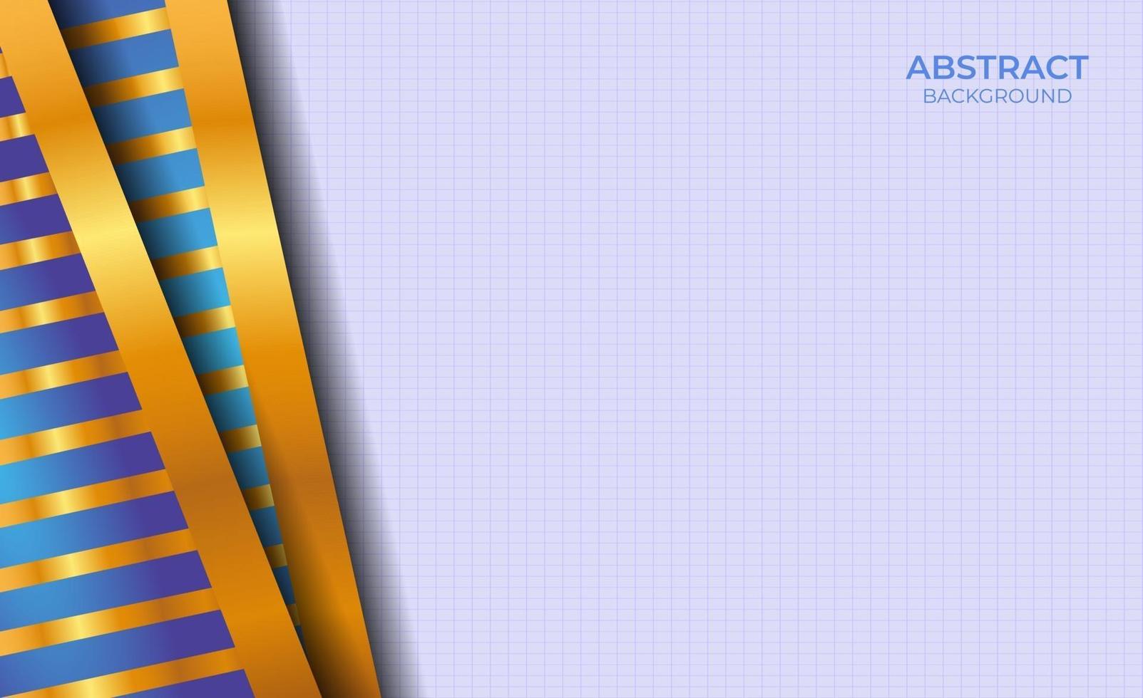 Abstract Design Blue And Gold vector
