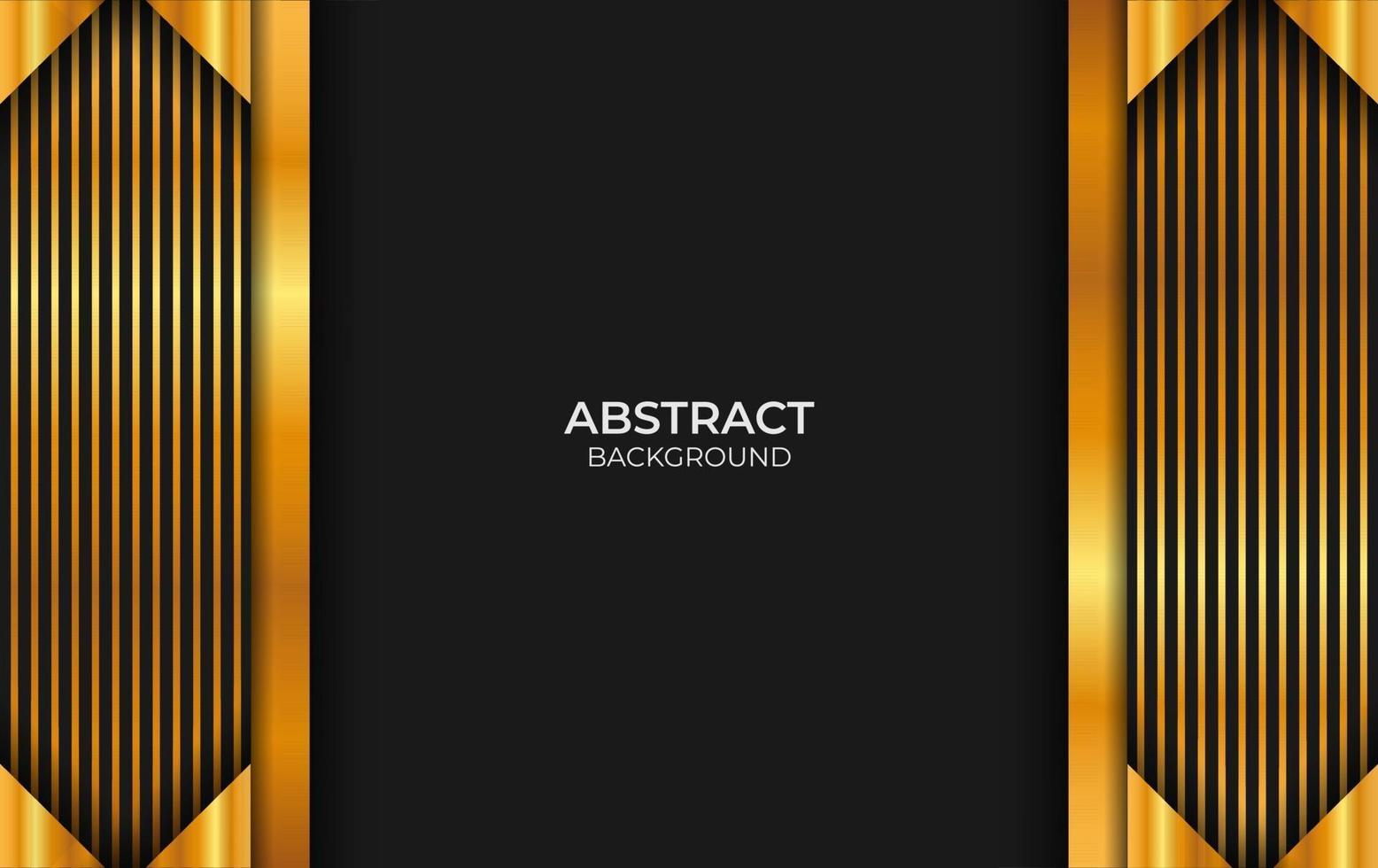 Abstract Black And Gold Background Style vector