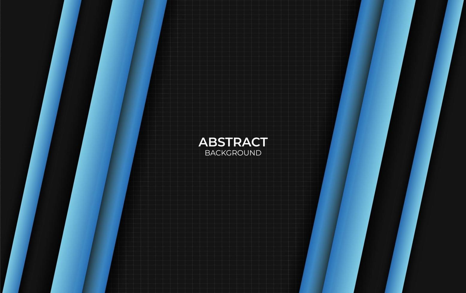 Abstract design blue and black background vector