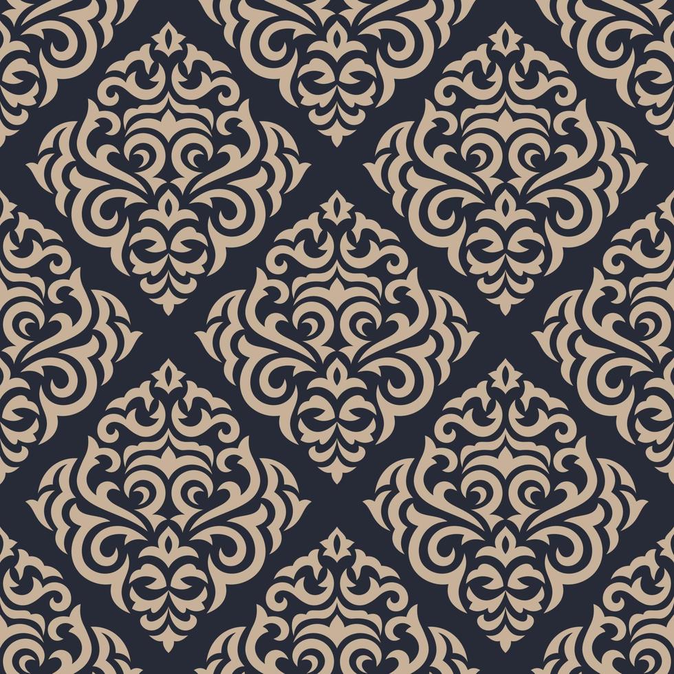 Damask seamless pattern. classical luxury ornament floral illustration. vector