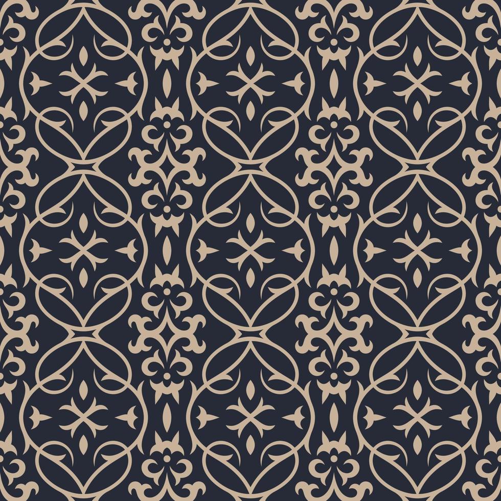 Damask seamless pattern. classical luxury ornament floral illustration. vector