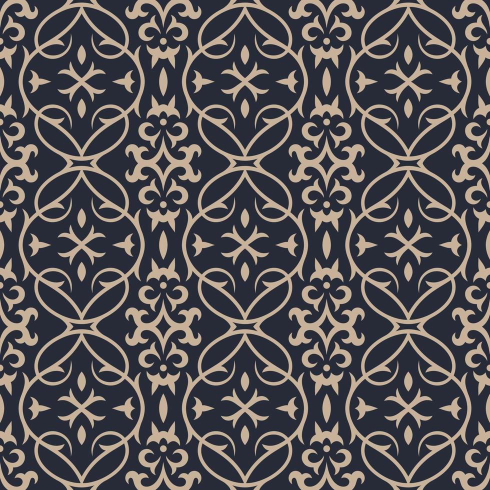 Damask seamless pattern. classical luxury ornament floral illustration. vector