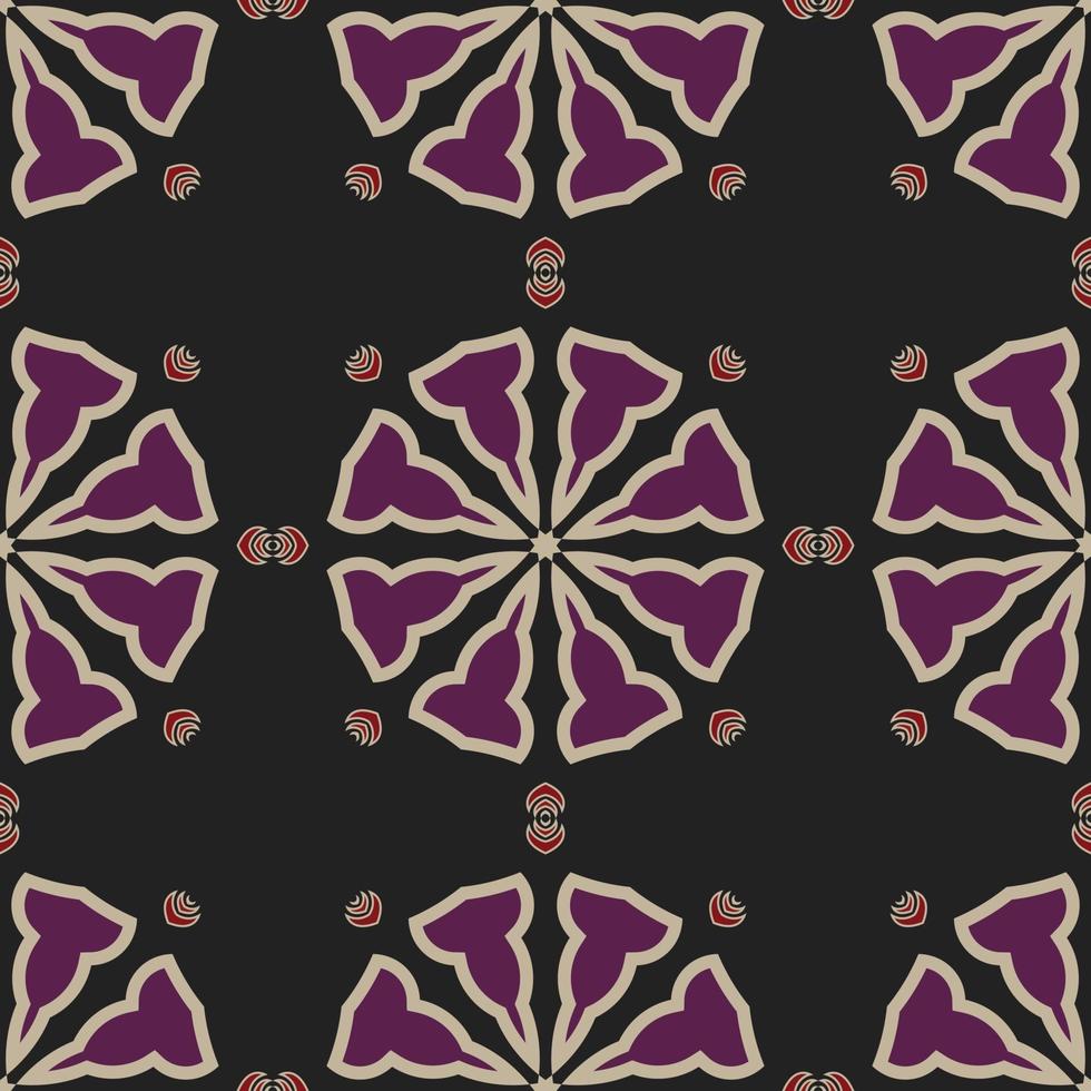 fabric abstract ethnic flower pattern, vector illustration style seamless. design for fabric, curtain, background, carpet, wallpaper, clothing, wrapping, Batik, fabric, tile, ceramic