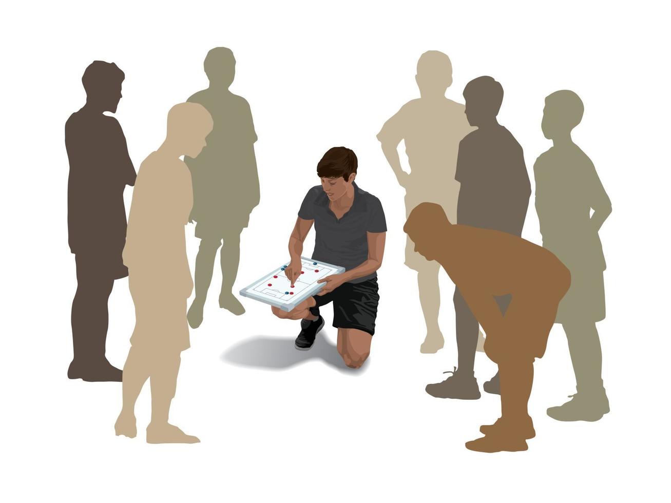Coaching on illustration graphic vector