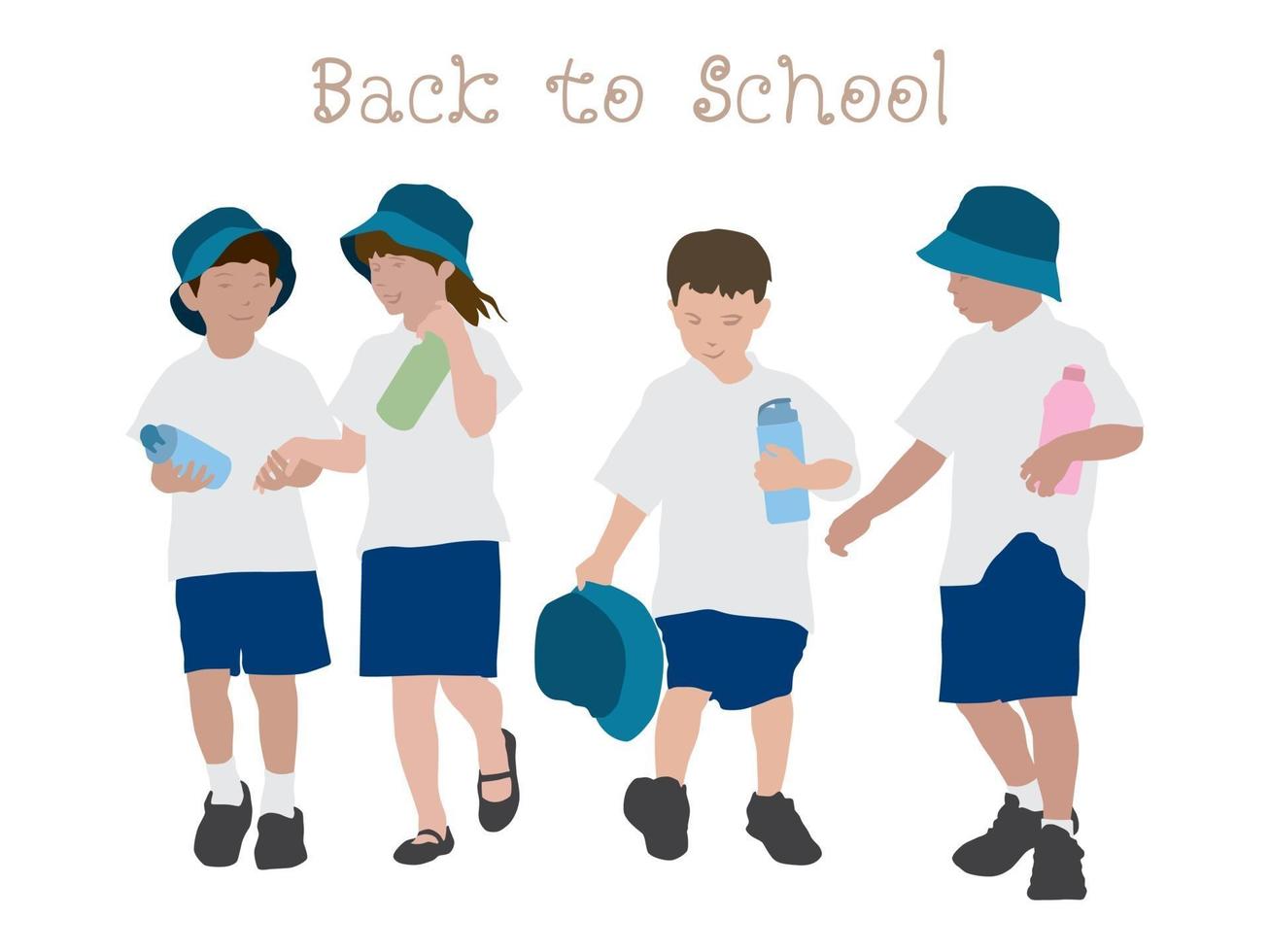 Back to school on illustration graphic vector