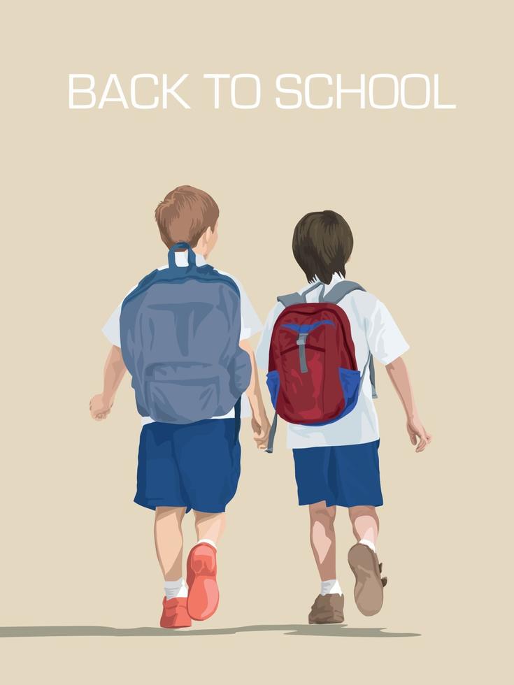 Back to school on illustration graphic vector