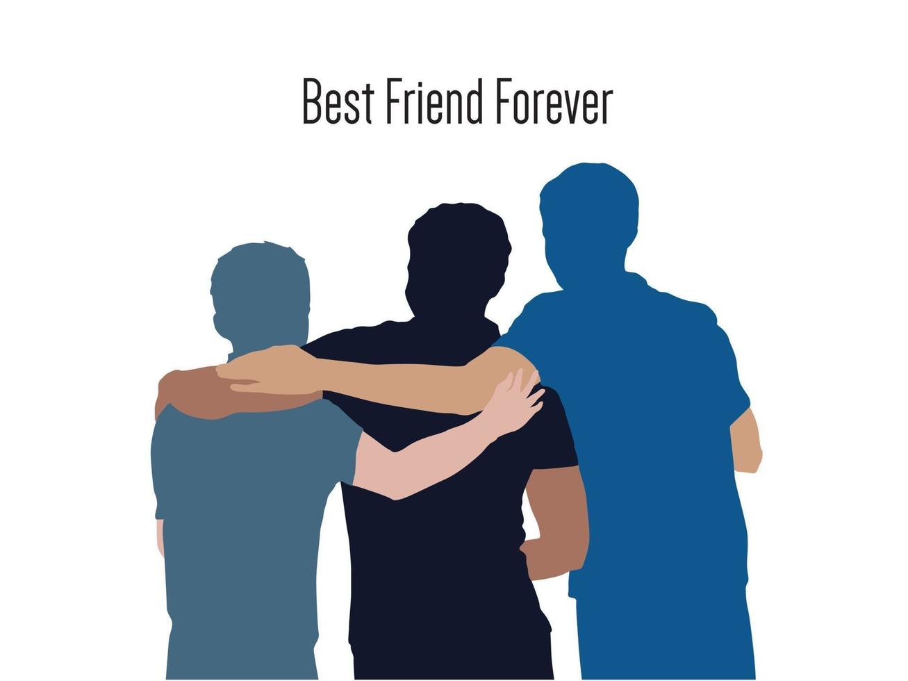 Best Friend Forever on illustration graphic vector