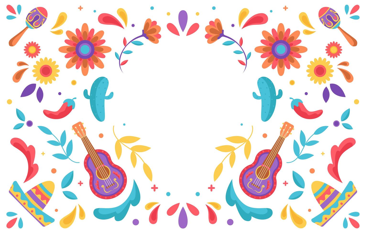 Festifity Cinco de Mayo Background art. vector