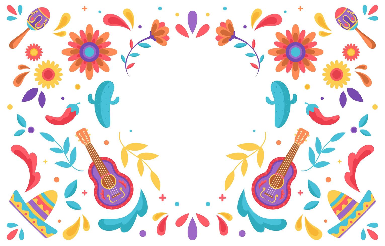 Festifity Cinco de Mayo Background art. vector