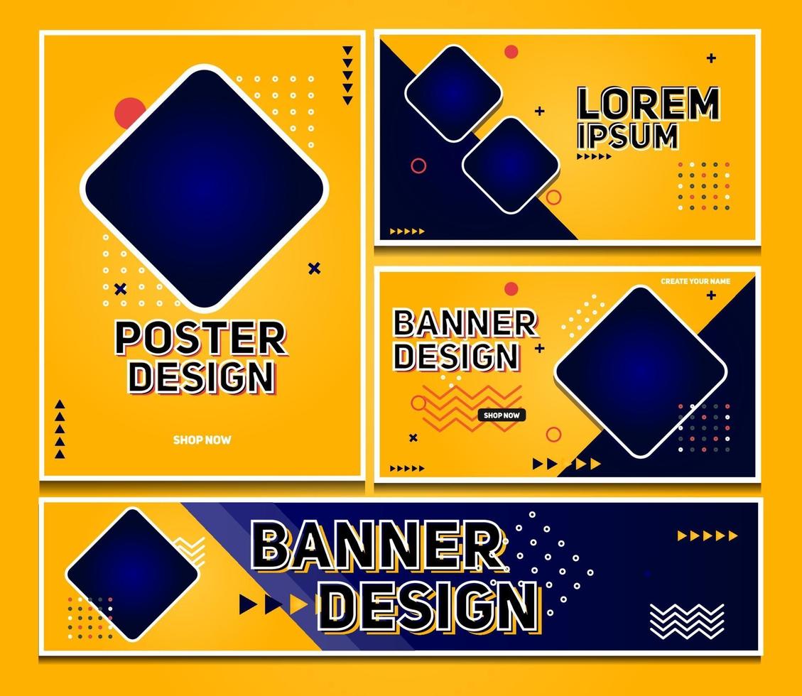Abstract Modern Banner Background Design Vector Template