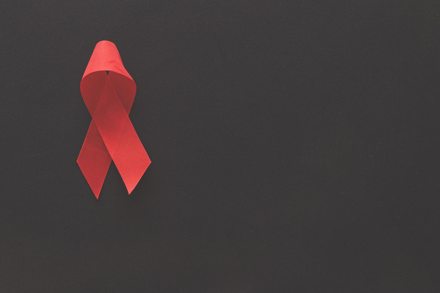 Red ribbon symbolizes World Health Day photo