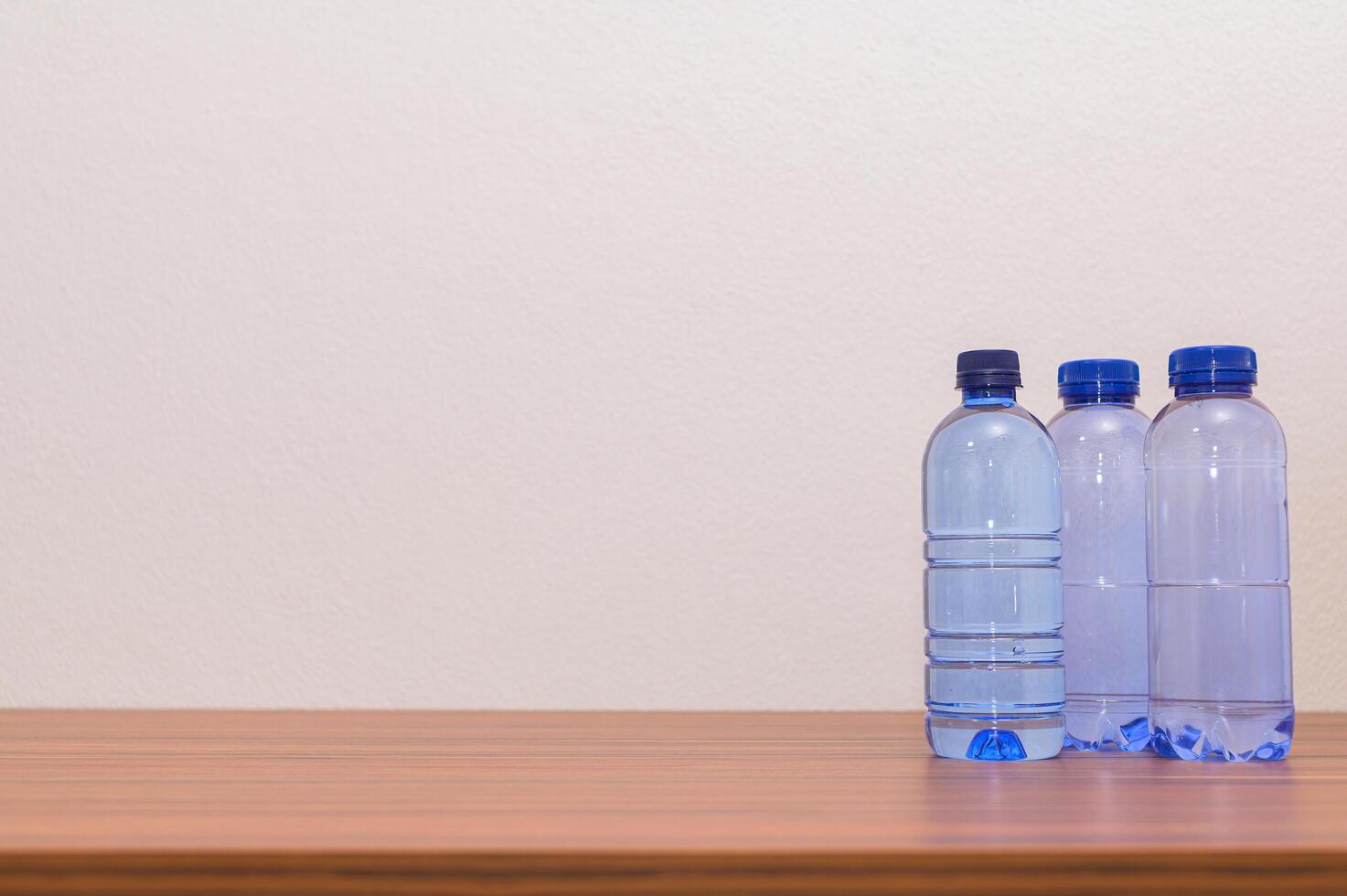 Bottles of drinking water photo