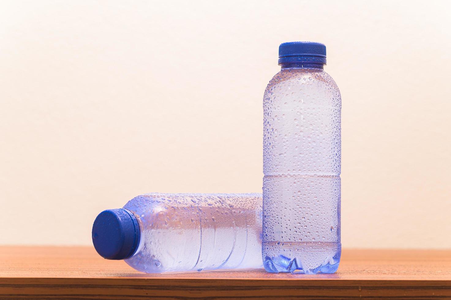 Bottles of drinking water photo