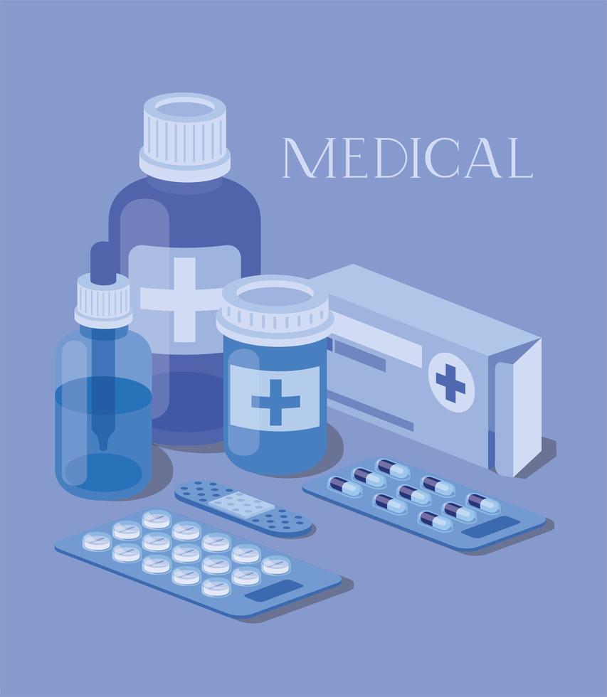 set of medical icons vector illustration