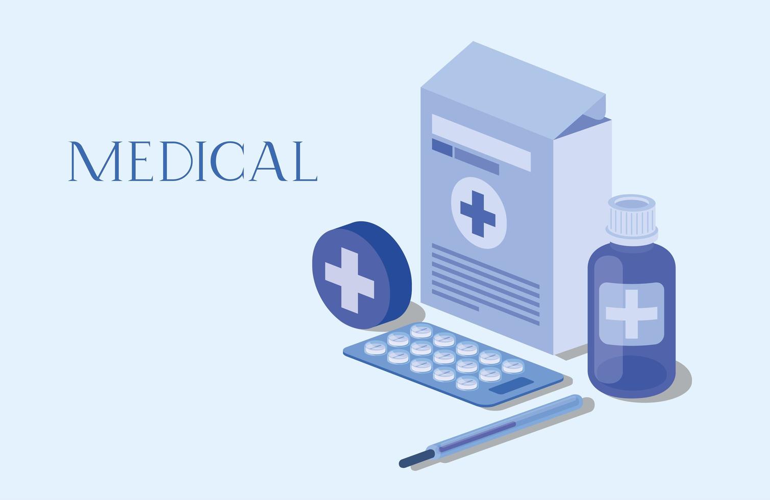 set of medical icons vector illustration