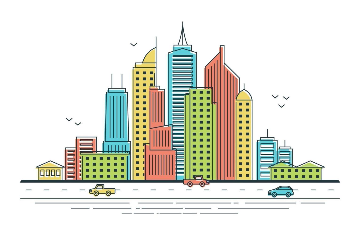 City Skyline Illustration vector