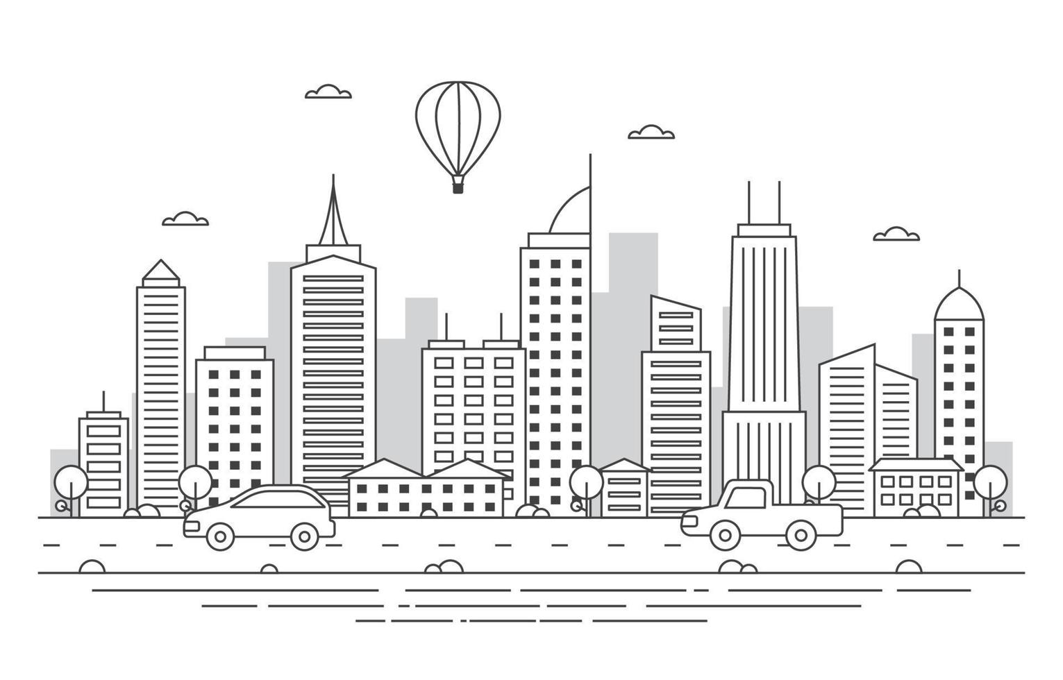 City Skyline Illustration vector