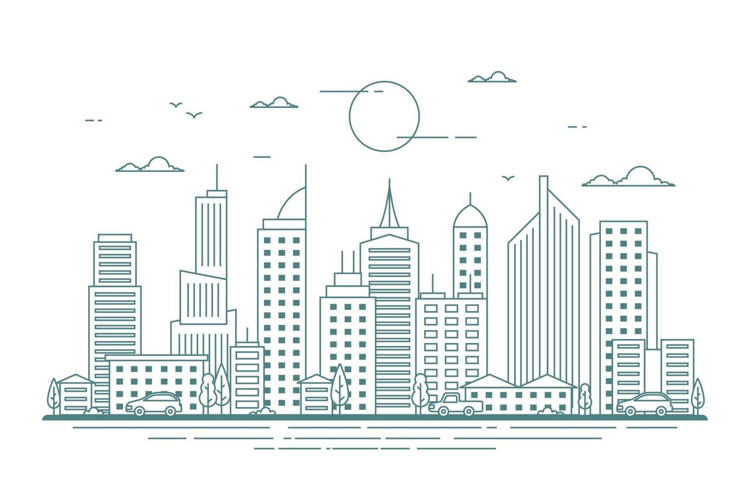 City Skyline Illustration vector