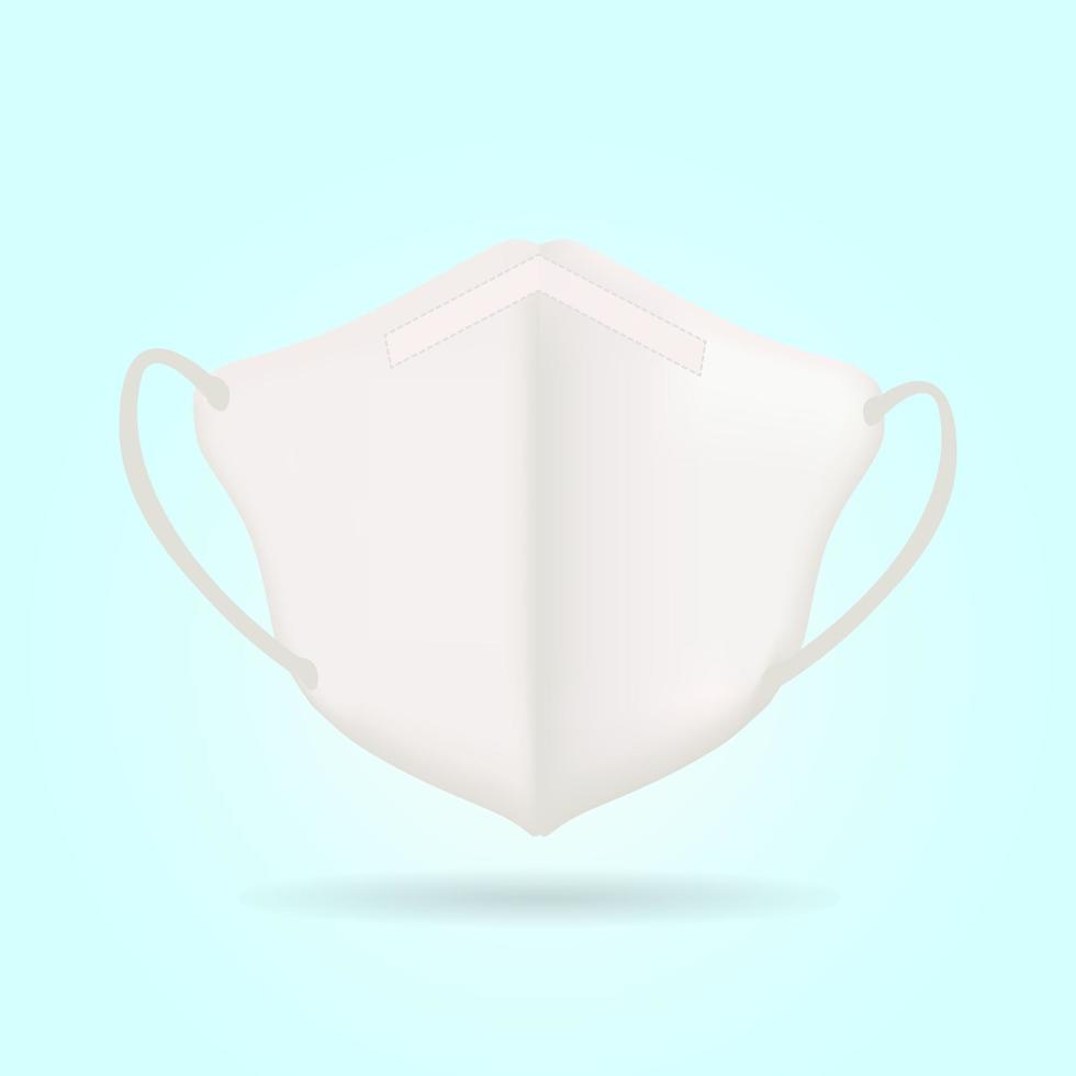 N95 Respirators White Mask isolated vector