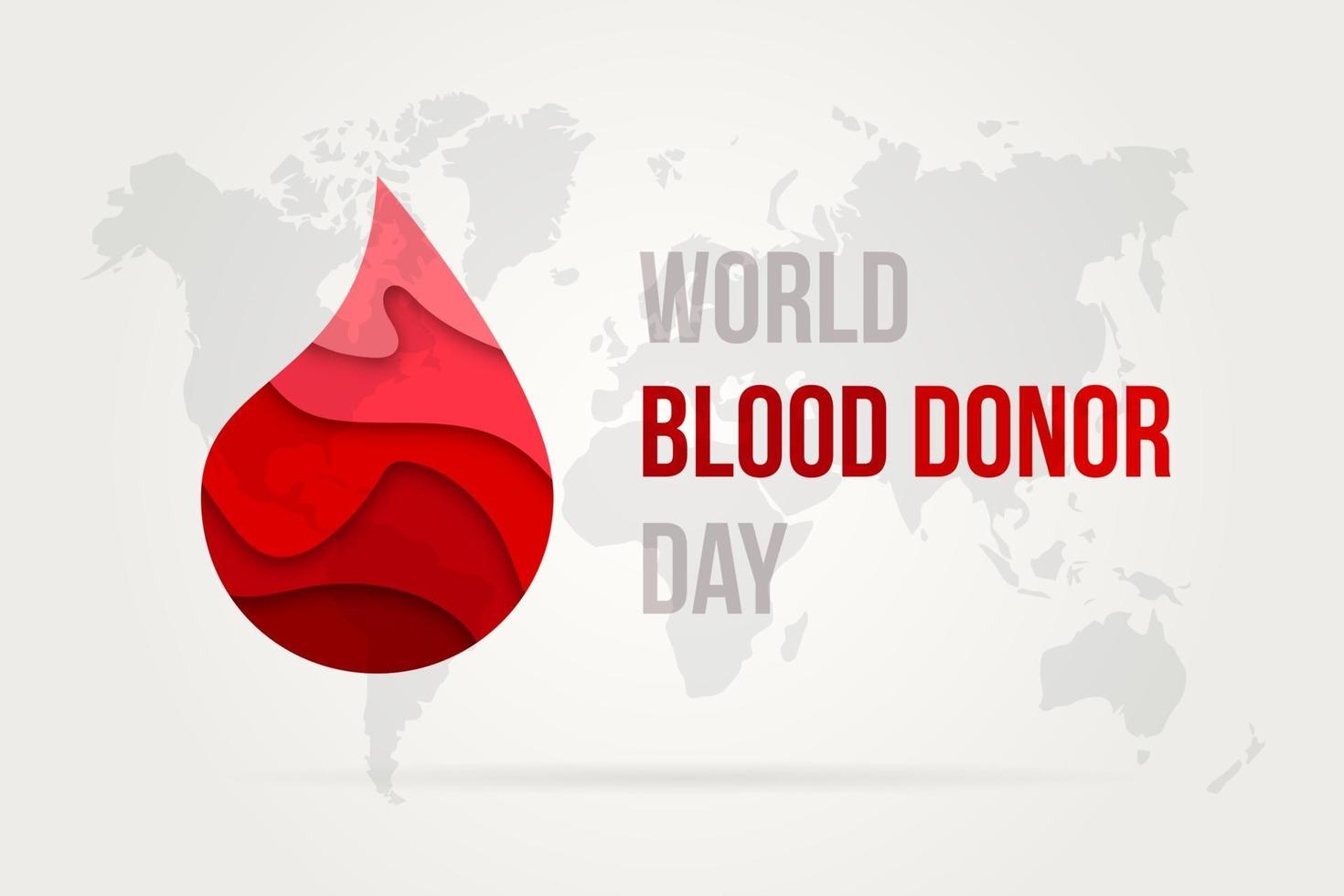 dia mundial del donante de sangre vector