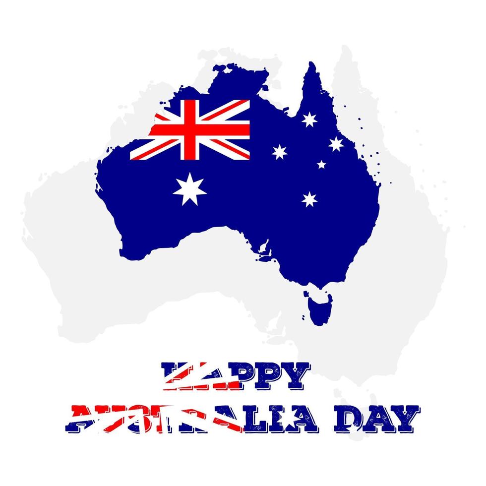 feliz día de australia para el diseño del día independiente vector