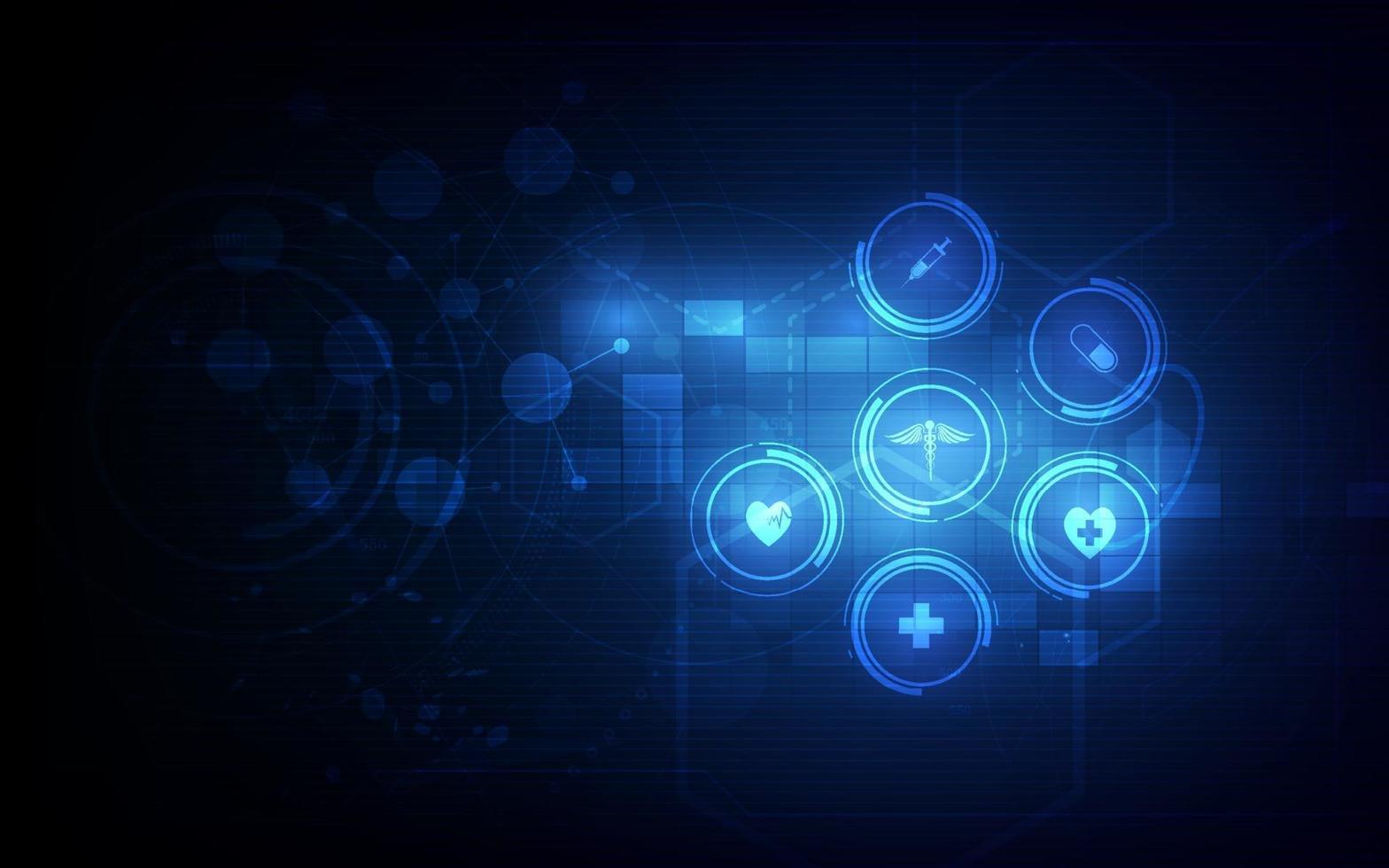 health care icon pattern medical innovation concept background design vector