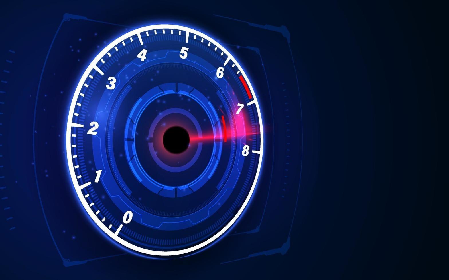 Speed motion background with fast speedometer car. Racing velocity background. vector