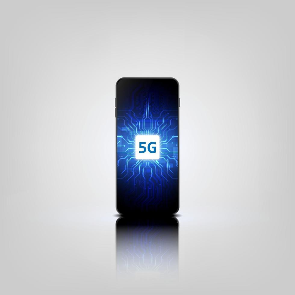 5G new wireless internet wifi connection. Global network high speed innovation connection data rate technology vector