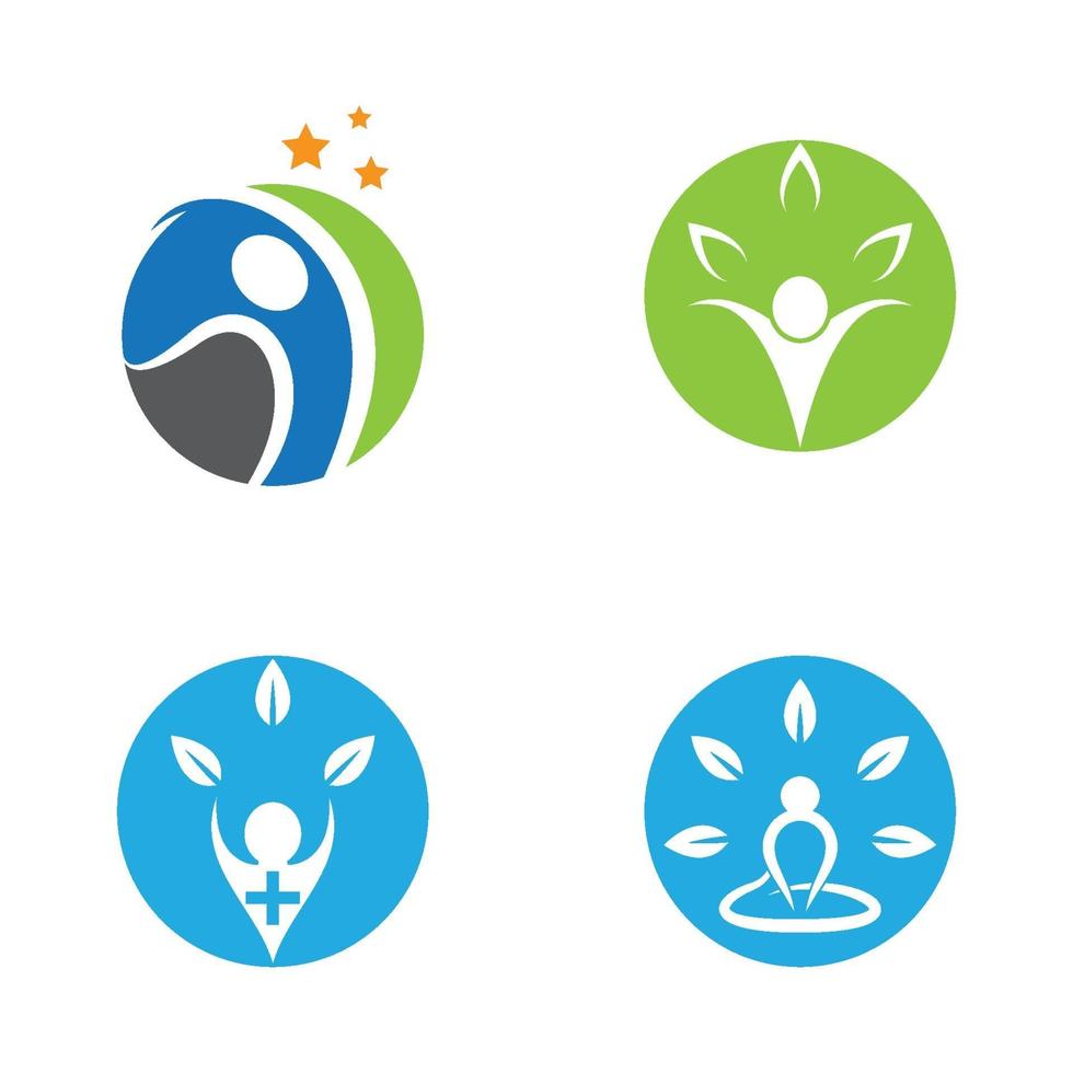 Nature life images illustration set vector