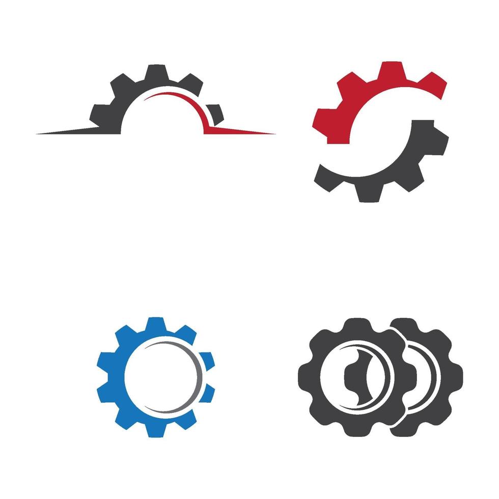 Gear logo images set vector