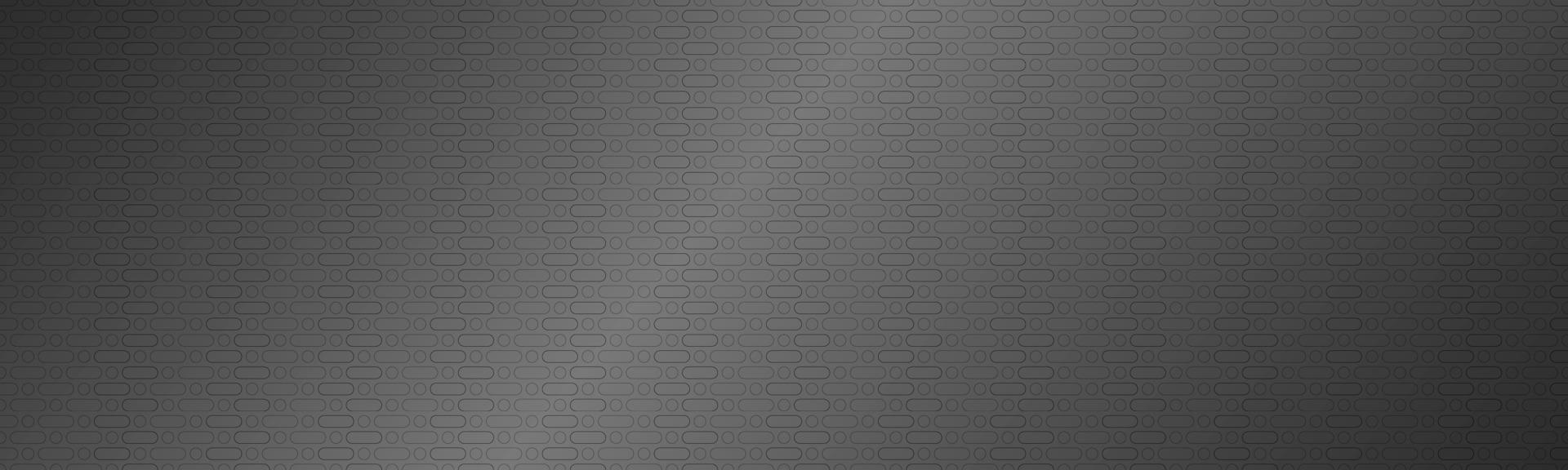 Cabecera metalizada gris plateada perforada. textura de metal. banner de ilustración de texnology simple. círculo, rectángulo redondeado y ovalado perforado vector